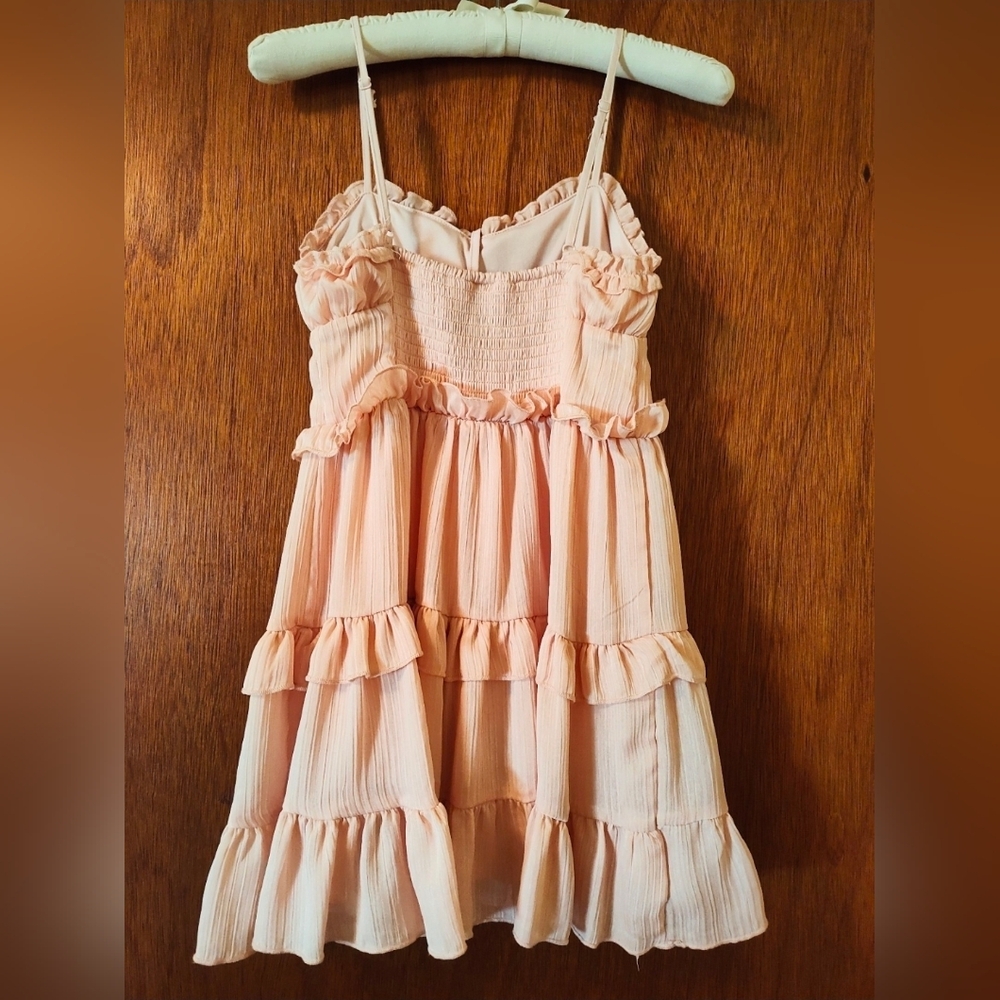 Wild Fable Peach Ruffled Sundress - Picture 2 of 4